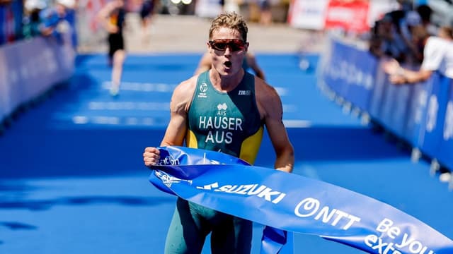Resurgent Hauser claims Hamburg triathlon hat-trick