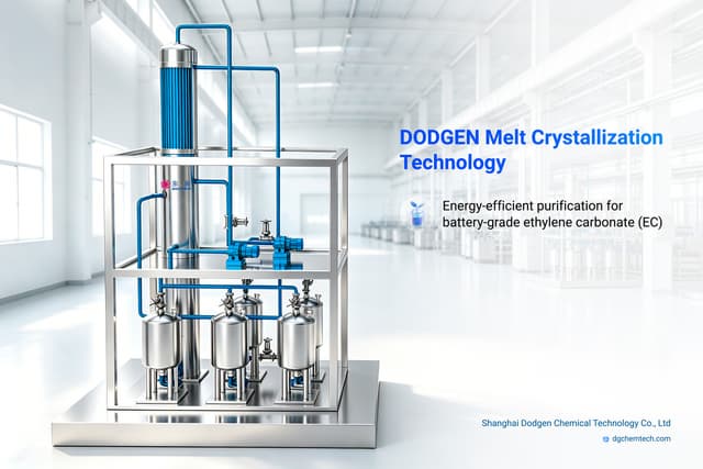 China's MIIT Recognizes DODGEN Melt Crystallization Technology for 72% Energy Reduction in Ethylene Carbonate Purification