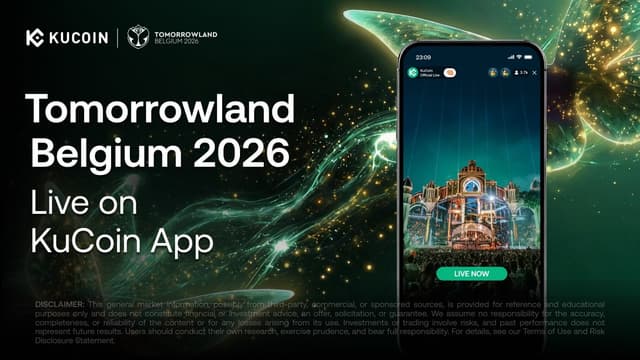 KuCoin Brings the Official Tomorrowland Belgium 2026 Livestream to the KuCoin App