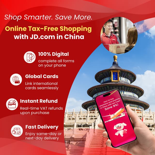 Shop Smarter in China: JD.com Upgrades Online Tax-Free Shopping with Instant VAT Refunds