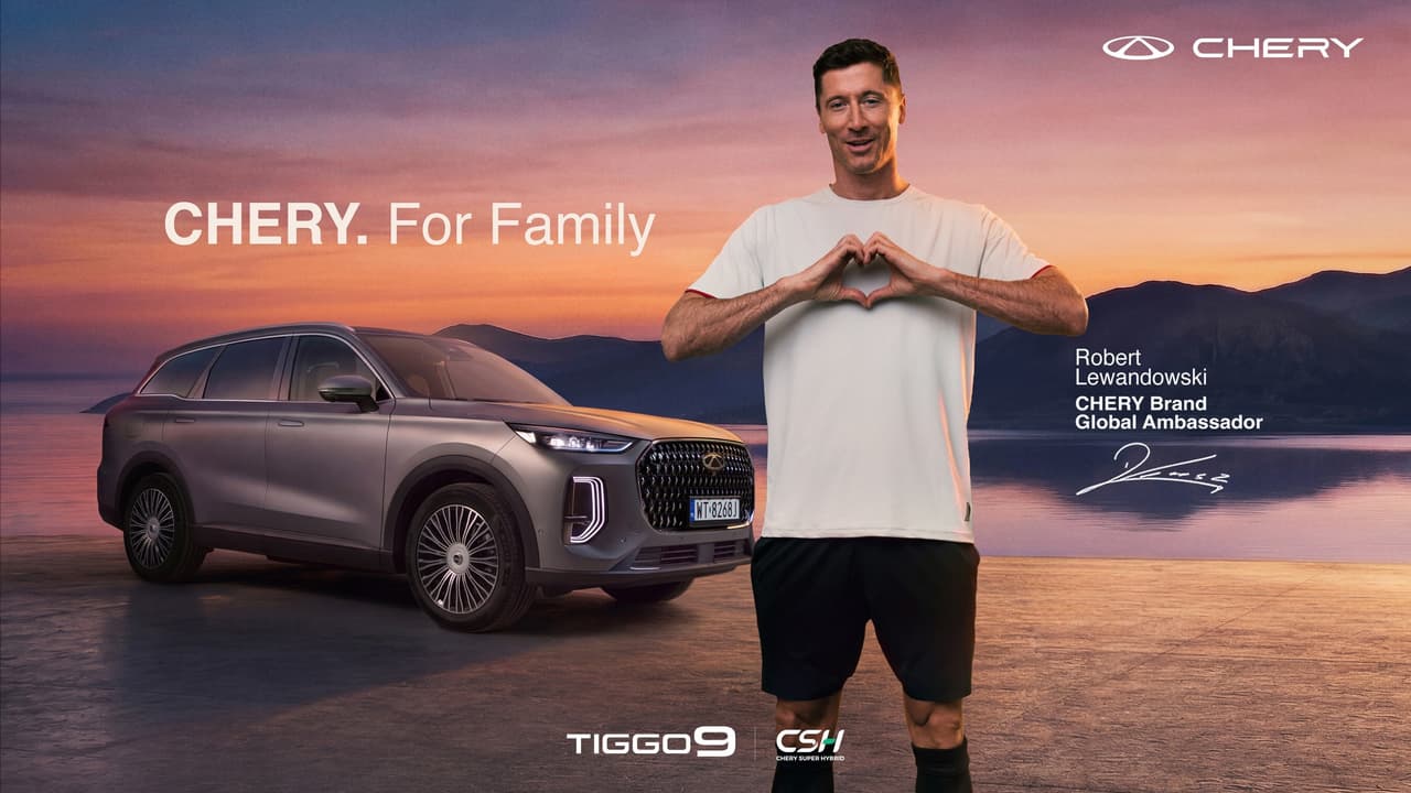 Robert Lewandowski Stars in CHERY's New Brand TVC, Bringing "For Family" to Life