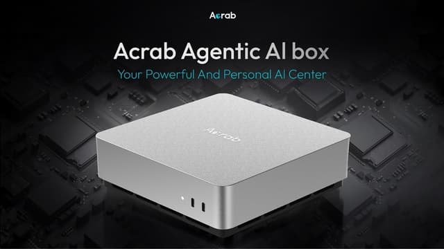Acrab Unveils GΞLIX 1 SoC and Agent Box, Bringing State-of-the-Art AI to the Edge