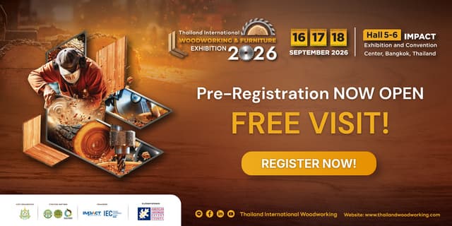 TIWF 2026 Set to Return as the Year's Premier Event, Elevating the Woodworking and Furniture Industry Across ASEAN
