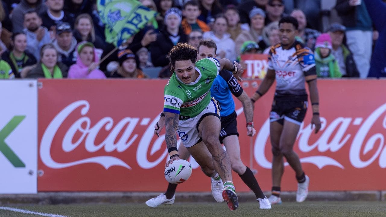 Raiders run riot as Tigers' turmoil deepens in Canberra