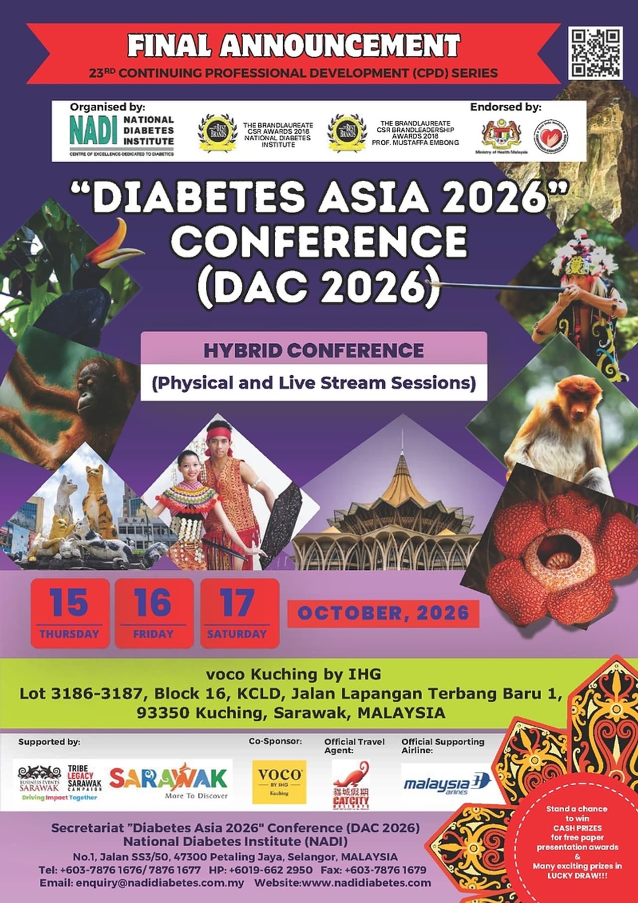 Kuching to Host Asia's Leading Diabetes Experts at "Diabetes Asia 2026" Conference (DAC 2026)