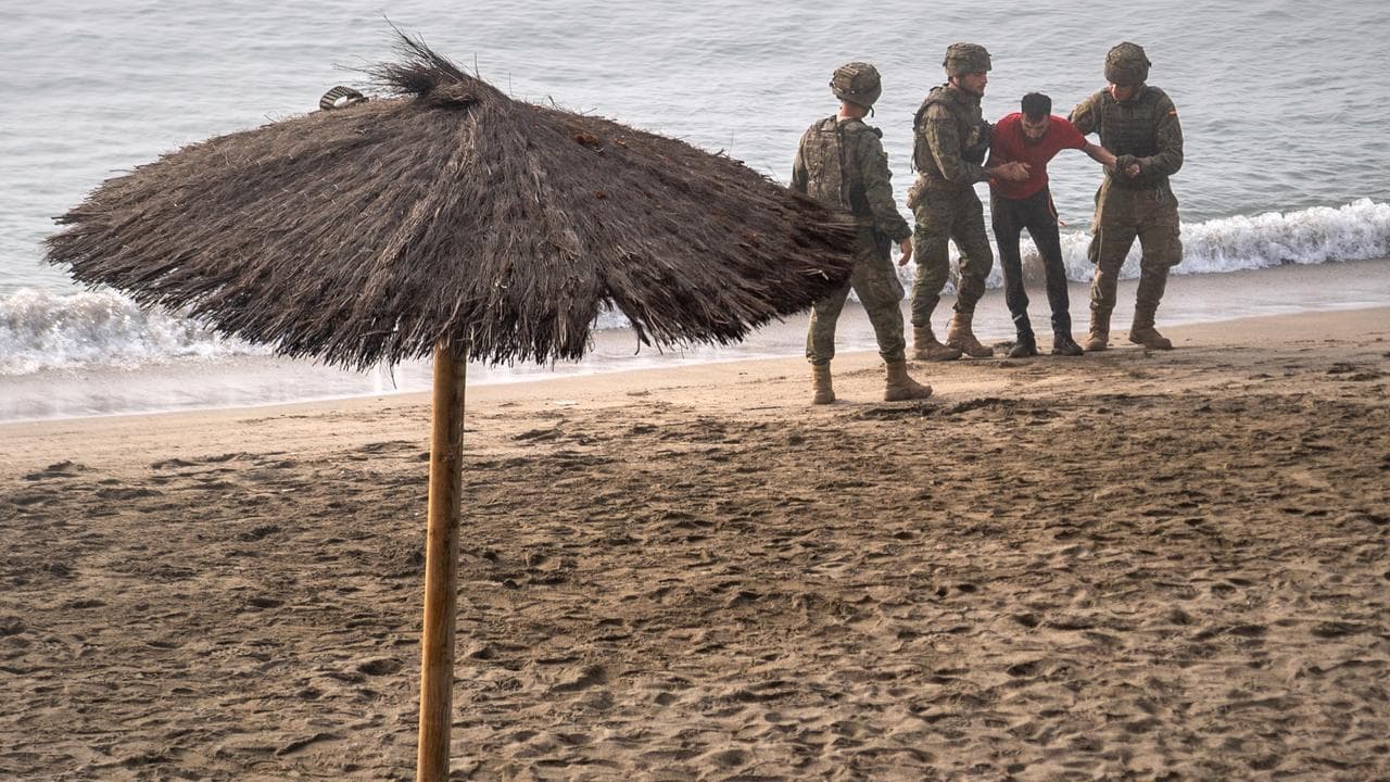 Spain installs barrier in Ceuta following border rush