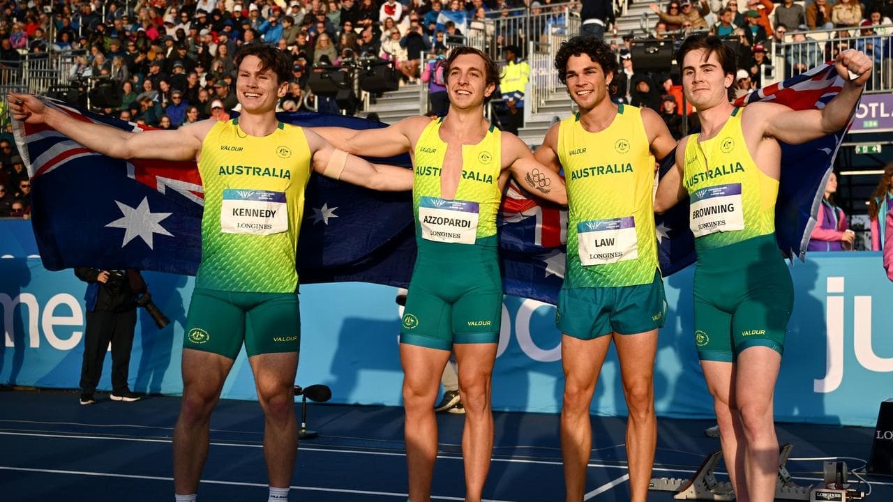 Miracle mile, men's relay complete golden Games haul