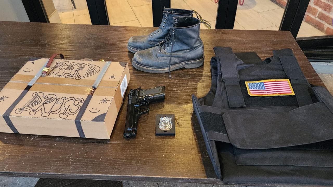 Replica gun, fake police badge seized in busy city area