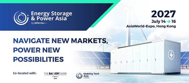Energy Storage & Power Asia alongside the World Energy Storage Innovation Congress to Launch in Hong Kong in July 2027