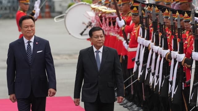 Myanmar's leader in Thailand on legitimacy quest