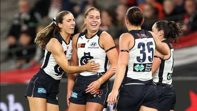 Blues hold sway against Saints for opening AFLW win