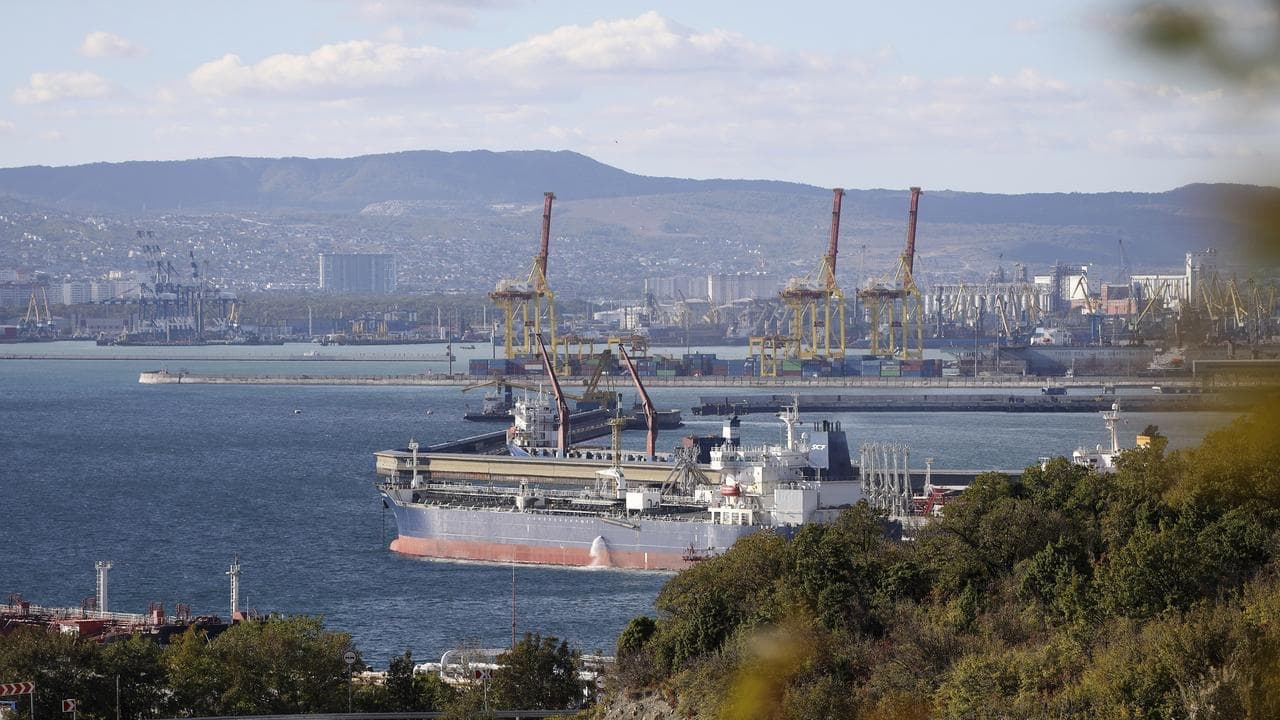 Ukraine hits grain terminals at Russia's Black Sea port