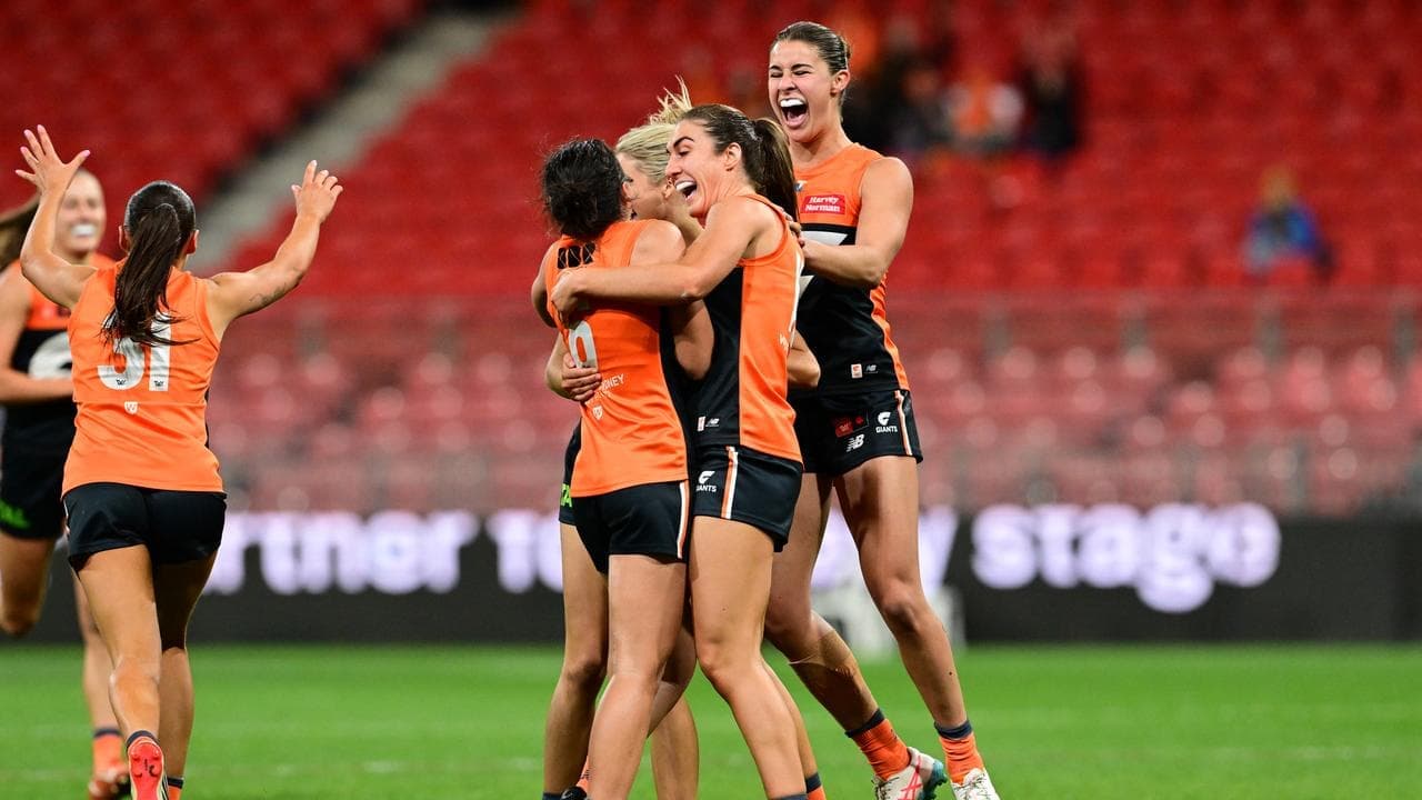 Giants shock Eagles in AFLW upset