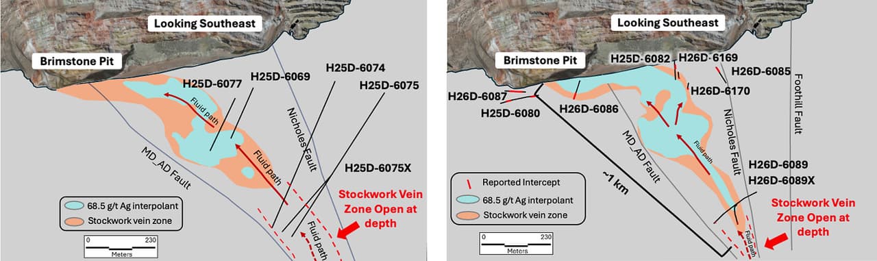 Hycroft Extends High-Grade Silver at Brimstone and Vortex