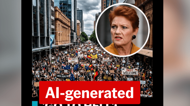 AI images flood Facebook after anti-Hanson student protests