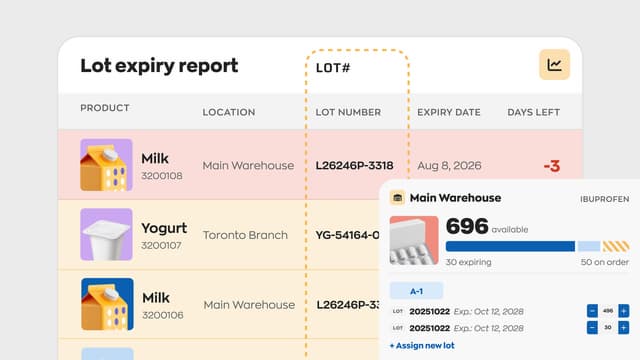 inFlow Inventory launches lot number and expiry date tracking