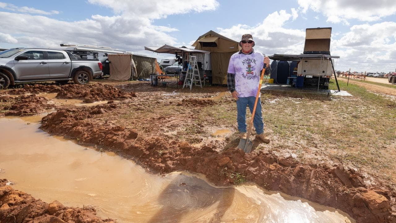 Happy campers hit the road after muddy muddy festival