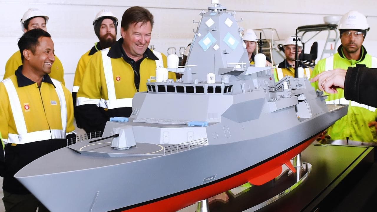 Troubled frigate build under way after landmark service