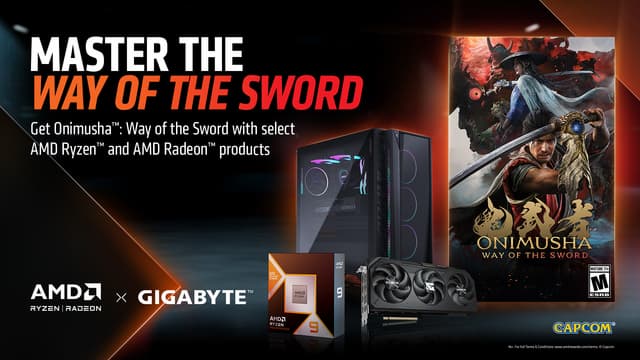 GIGABYTE Partners with AMD to Bring Onimusha: Way of the Sword Game Bundle to Gamers