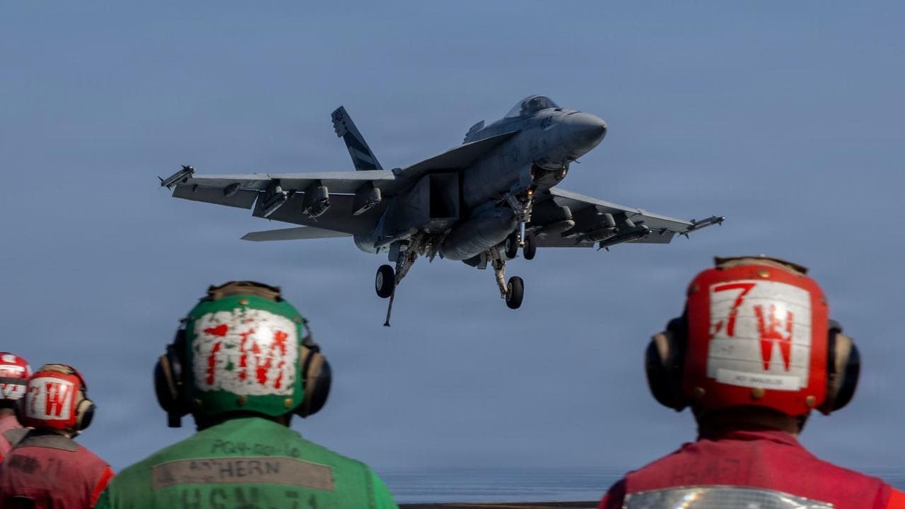 US strikes Iranian rocket launchers in Strait of Hormuz