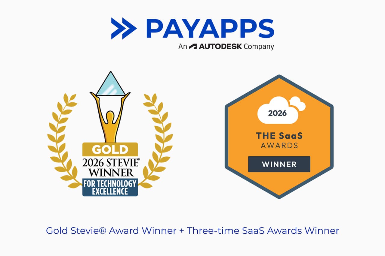 Payapps wins global recognition for construction software and customer impact