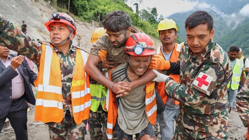 Two people pulled alive from Nepal hydropower tunnel