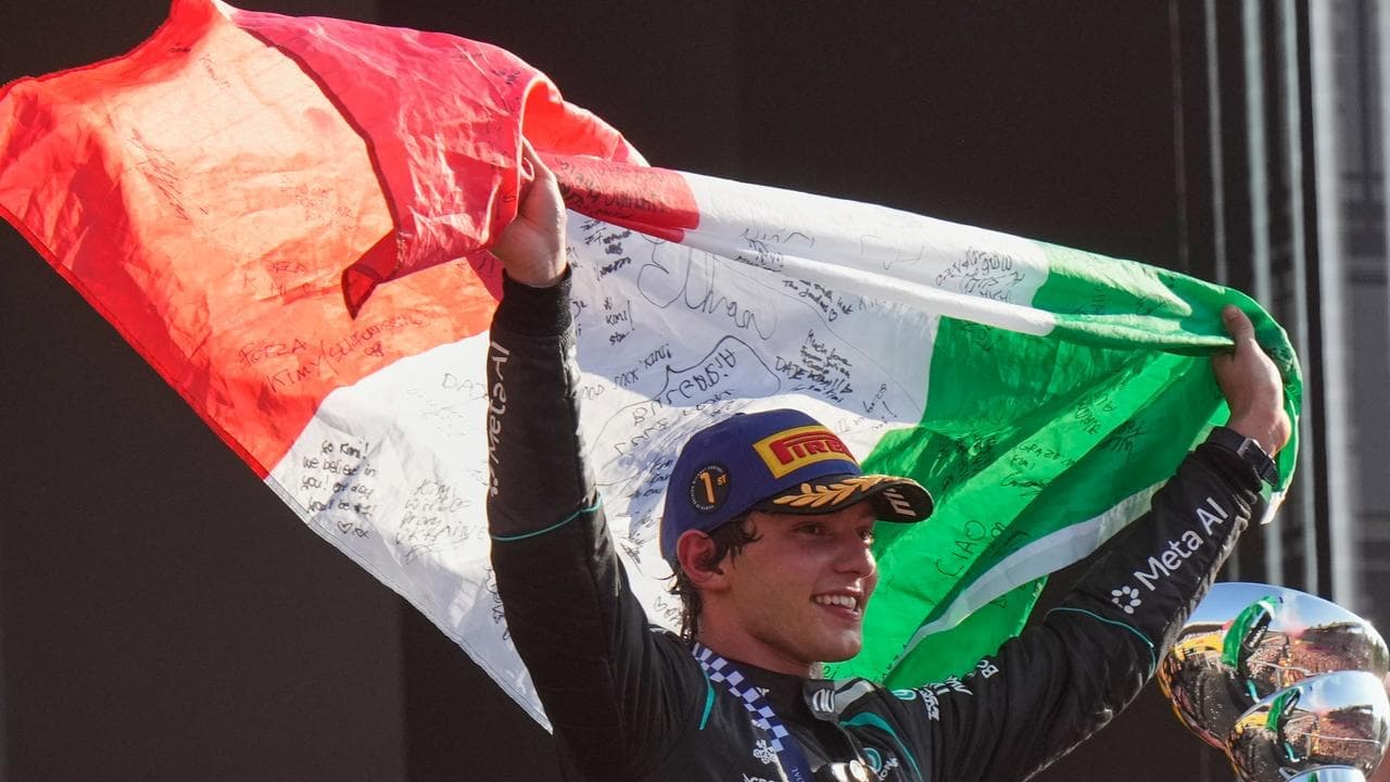 Antonelli grabs historic Italian GP win; Piastri fifth
