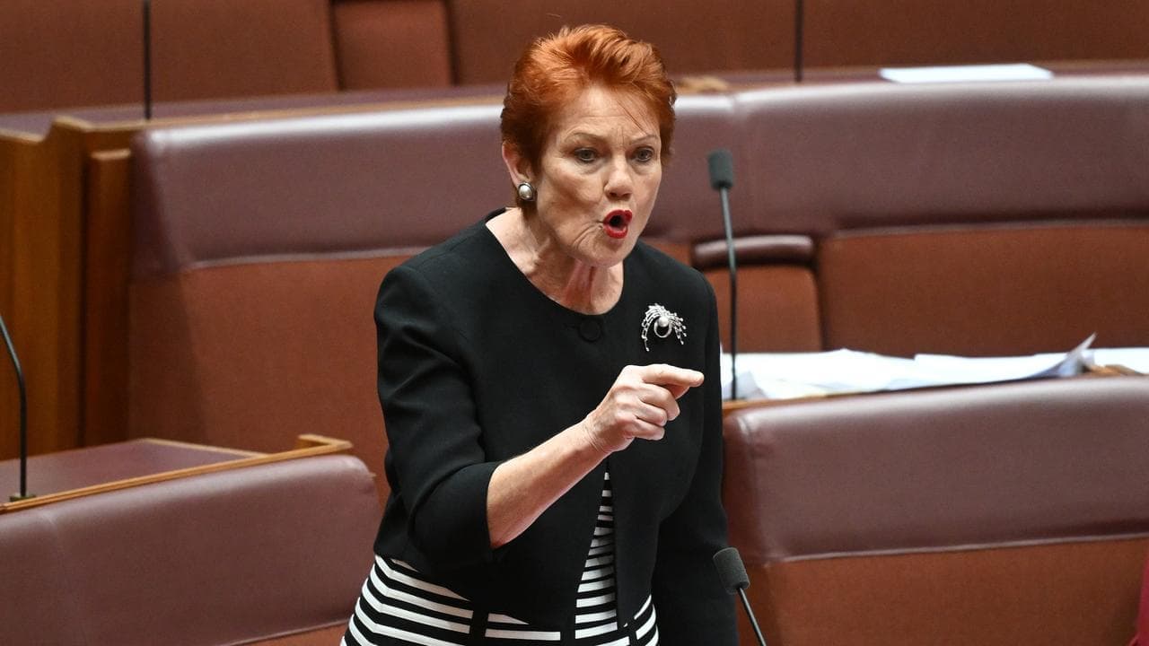 Hanson denies 'traitor' claim after 'lying coward' barb