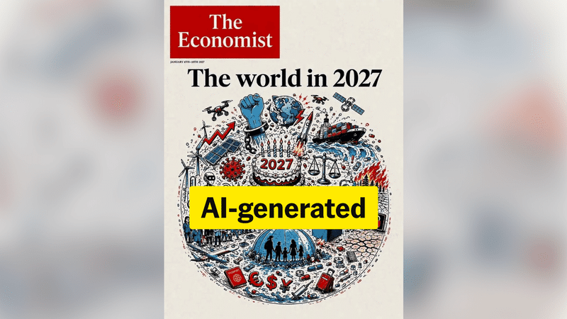 Fake Economist cover spreads on social media