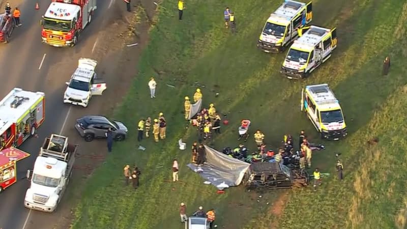 Mourners farewell crash victims as cops probe rollover