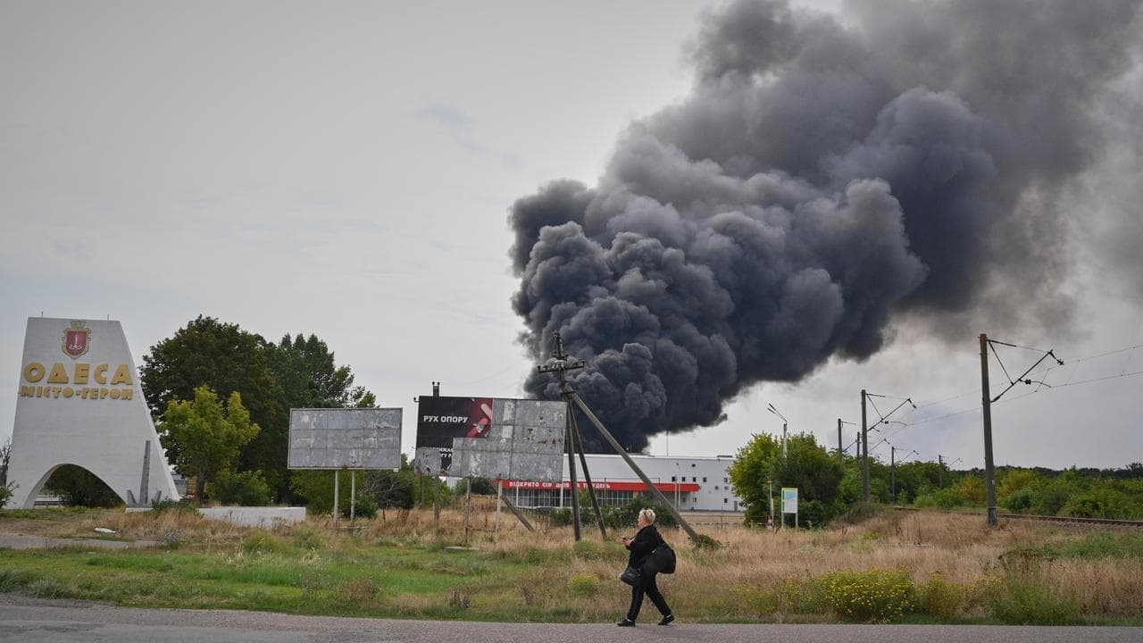 Russia strikes truck near Ukraine border with Poland