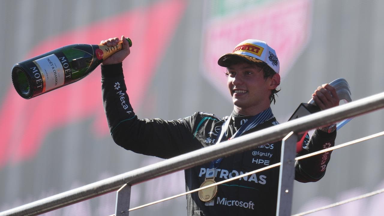 Antonelli roars on but more 'pain' in Spain for Piastri