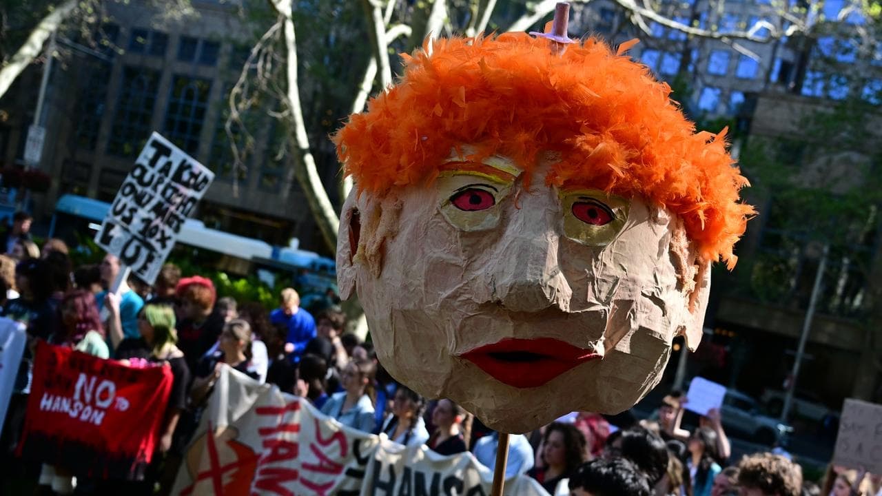 'I don't like it': second student wave protests Hanson