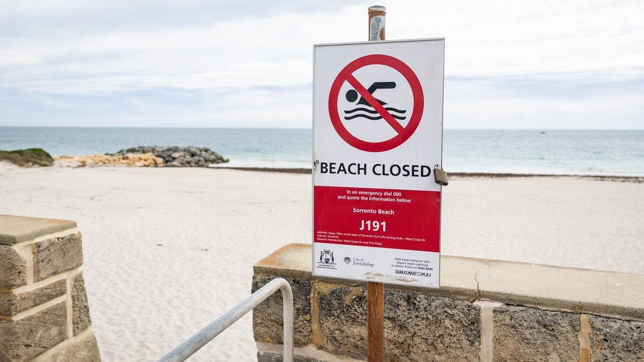 Beaches closed after swimmer killed in shark attack