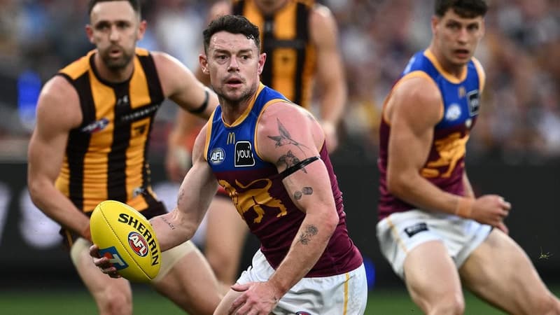 Lions star cleaned up by Hawks co-captain in AFL prelim