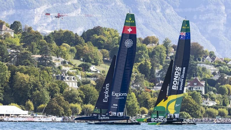 Aussie sailors rise to top on tough day in Switzerland