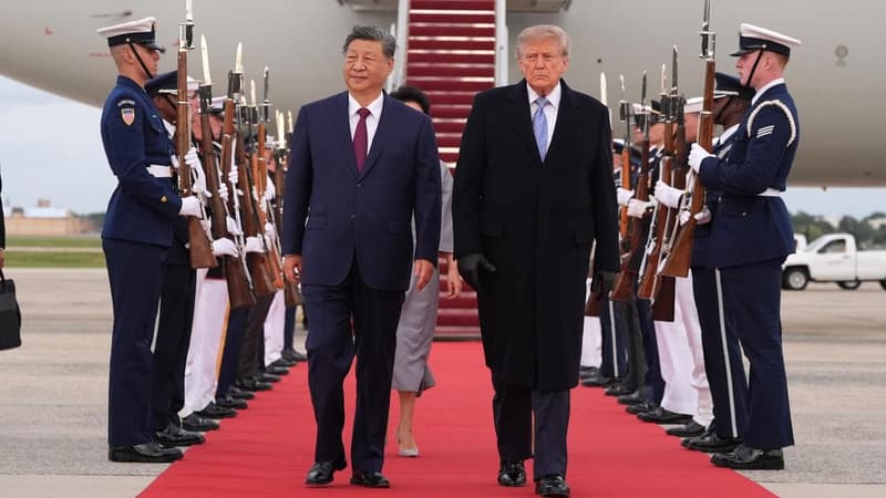 Xi arrives in Washington to rare Trump airport welcome