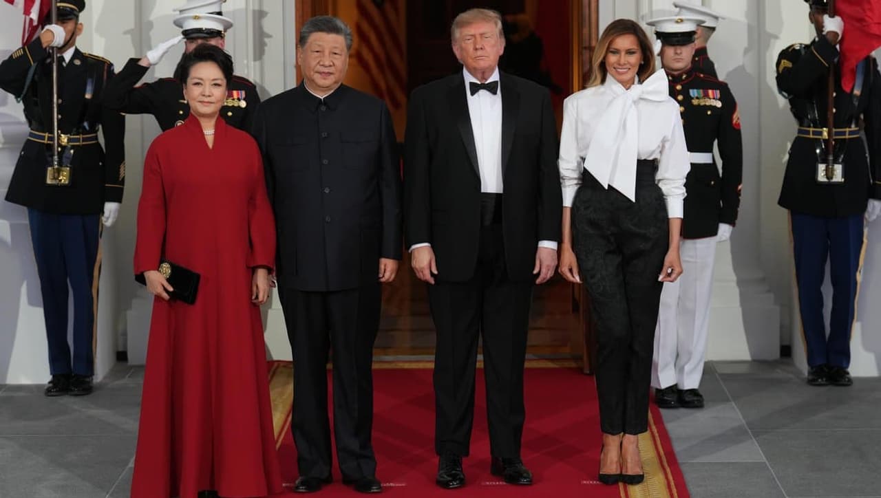 Trump welcomes Xi with fanfare but no breakthroughs