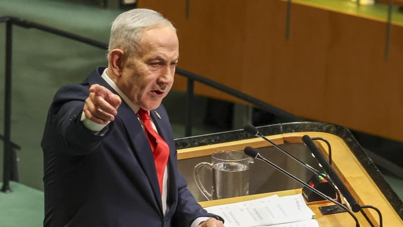 Dozens of delegates walk out during Netanyahu UN speech