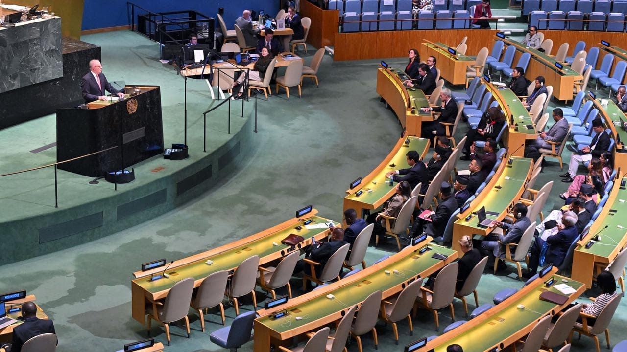 'Only do it together': PM's call to arms to UN leaders