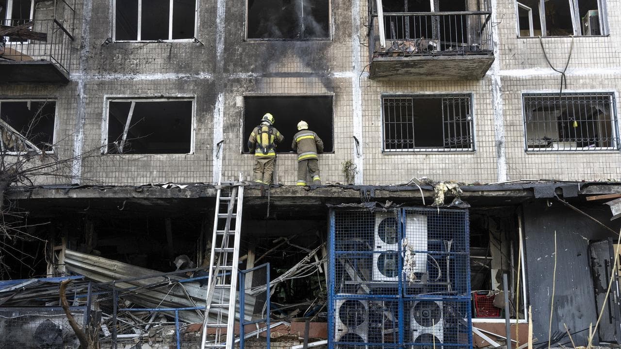 Russian drones kill two in market outside Kyiv