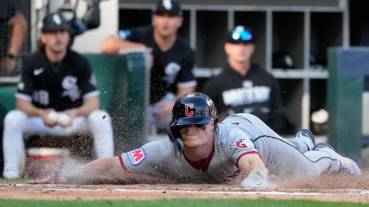Bazzana scores twice as Guardians stay alive in MLB