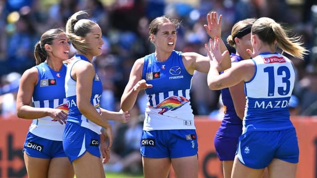 Roos defeat Dockers, Blues down Swans in Sydney