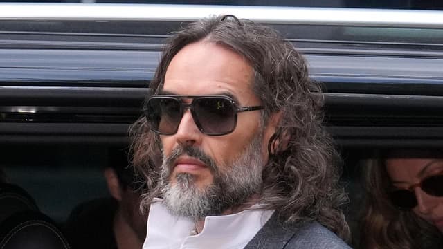 Russell Brand arrives for second day of rape trial