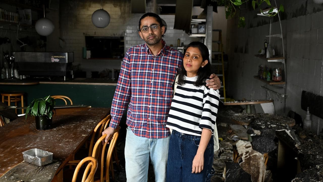 Couple's tax fix plea as tobacco fire guts cafe dream