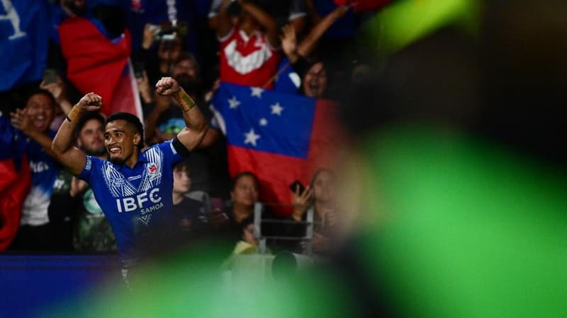 Dad jets to see Samoan Storm star play for first time