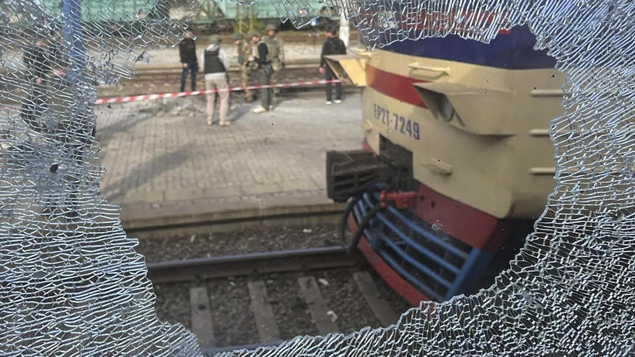 'Cruel': Russian drone strike kills 14 on rail platform