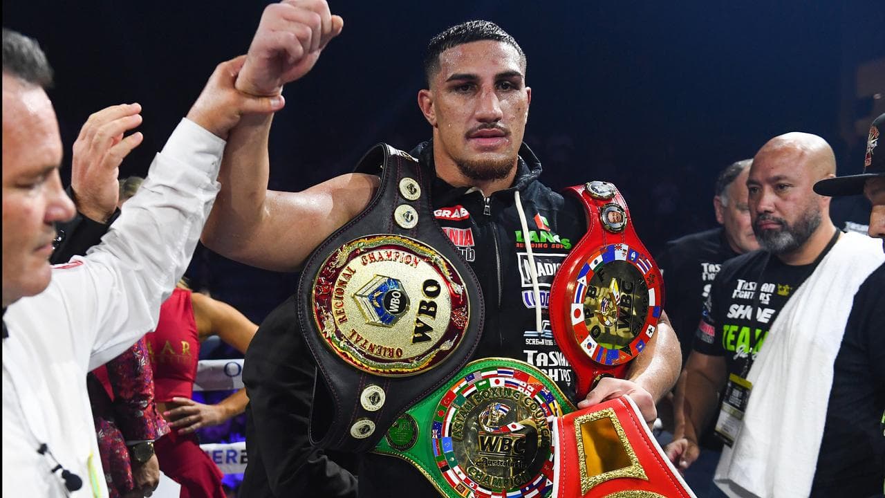 Rolled ankle spoils Justis Huni's US boxing debut