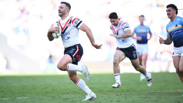 Tedesco terrorises Titans as Roosters stay alive in NRL