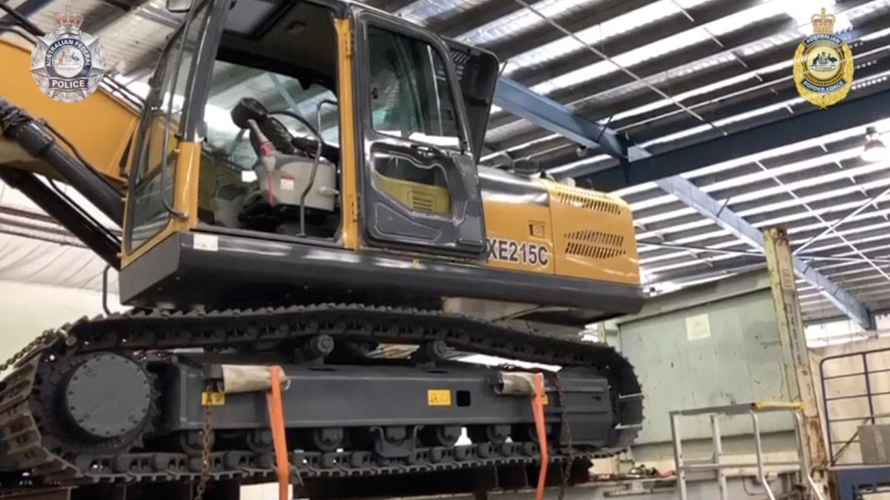 Excavator meth smugglers not brains of the operation